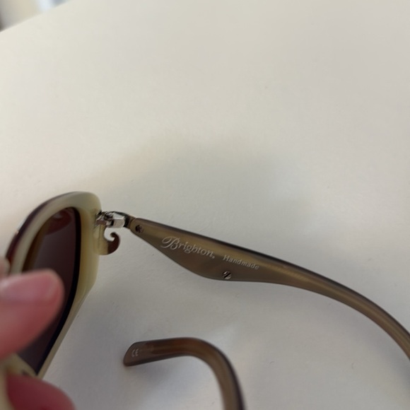 Brighton A Scroll In The Park Brown Tortoise Shell Silver Scrollwork Sunglasses - Picture 4 of 7